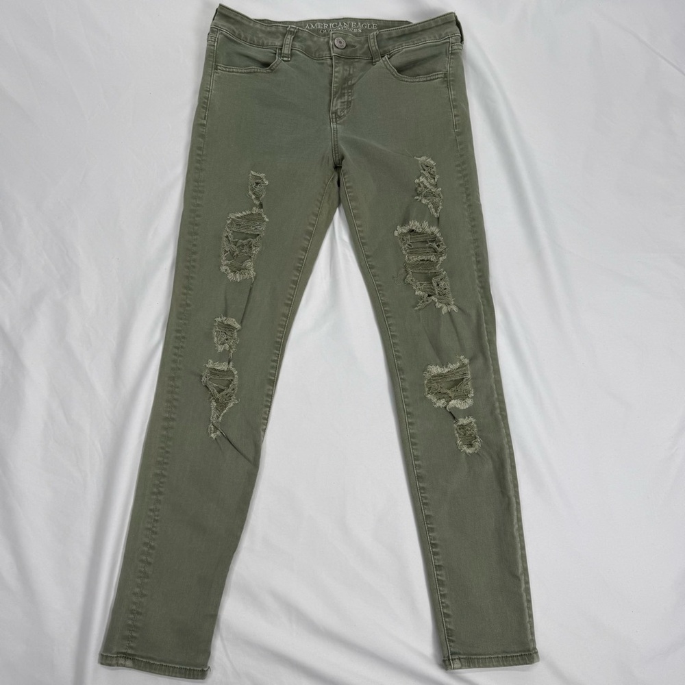 American Eagle Super Stretch Jegging Olive